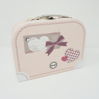 Pastel Lotte Teddy Bear Pink Suitcase Set Plush - Steiff