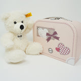 Pastel Lotte Teddy Bear Pink Suitcase Set Plush - Steiff