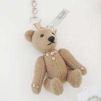Brown Teddy Bear Swarovski® Keychain Plush - Steiff Selection