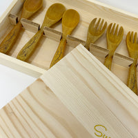 Sumikkogurashi Wooden Cutlery Set - San-X Sumikko Prize Goods