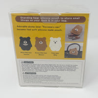 Koromaru Brown Bear "Maroon" Soft Pouch 3D Pochi Friends - Japan P+G DESIGN