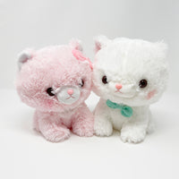 SET DEAL Hime & Myu Pink & White Cats Small Plush - Amuse