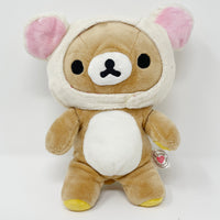 (No Tags) 2011 Rilakkuma with Korilakkuma Hood and Kiiroitori Plush - I Love Rilakkuma Series - San-X