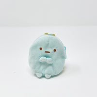 (NO TAG) 2015 Sumikkogurashi Plush Keychain Blue Tapioca Coin Purse