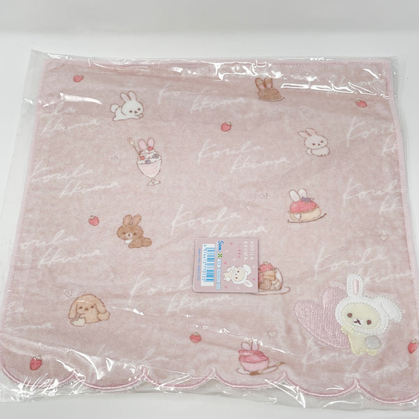 2020 Pink Towel - Korilakkuma and Bunny Tea Time Theme Rilakkuma