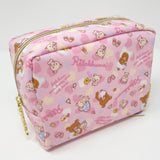 Rilakkuma Heart Bath Time Pastel Zipper Pouch