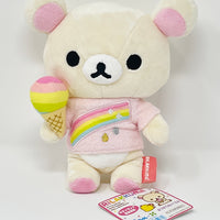 2010 Korilakkuma Rainbow Shirt Plush - Rainbow Rilakkuma Ice Cream Theme - San-X