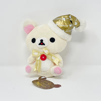 2009 Korilakkuma with Gold Christmas Outfit Prize Plush - Luxury Christmas Theme Rilakkuma - San-X