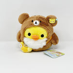 (With Tags) 2016 Kiiroitori in Chairoikoguma Outfit Plush - New Friend Riakkuma Theme - Rilakkuma - San-X