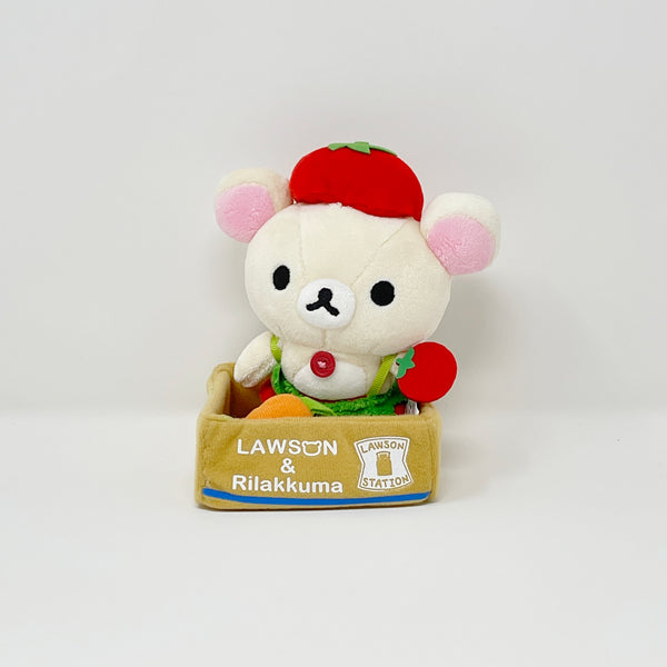 2014 Korilakkuma in Tomato Outfit Plush - Lawson Limited Rilakkuma Vegetable Plush - San-X