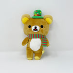 2013 Fashionable Rilakkuma with Striped Scarf and Hat Plush - Christmas Rilakkuma