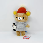 2017 Rilakkuma with Hoodie & Red Beanie Plush - Rilakkuma Casual Theme - San-X