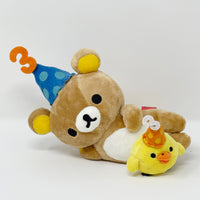 2006 Rilakkuma and Kiiroitori with Hats Plush - 3rd Anniversary