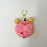 2018 Pink Donut Bear Reel Keychain - Rilakkuma Deli