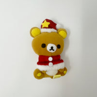 Rilakkuma with Red Cape and Yellow Star Hat Prize Toy Plush Keychain - Christmas