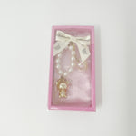 2009 White Pearly Accessory Keychain Strap - Luxury Rilakkuma