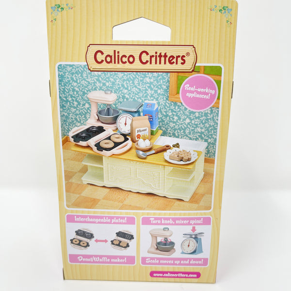 Calico Critters Kitchen Island - Toy Dollhouse Furniture and Accesories Set  - Enhance Your Dollhouse with a Functional and Interactive Cooking Center