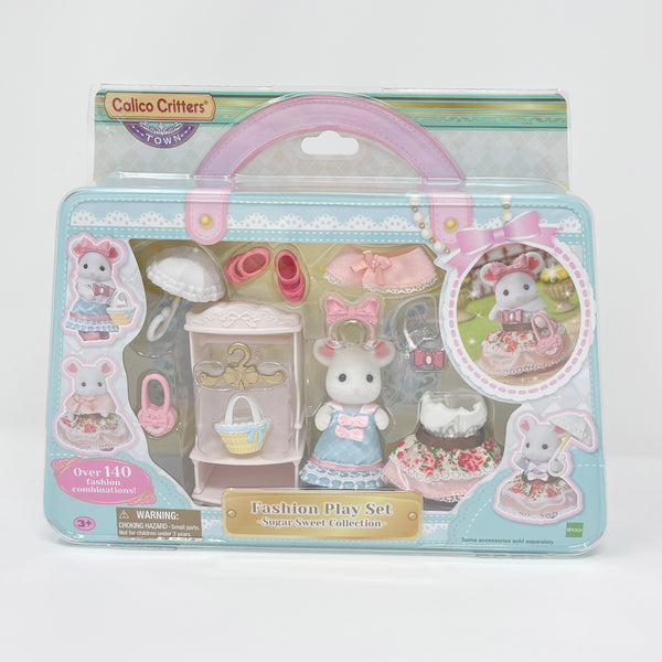 Sugar Sweet Collection Fashion Play Set Marshmallow Mouse - Calico Critters - Town Theme
