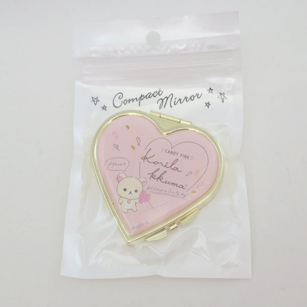 Pink Heart Compact Mirror  - Rilakkuma Style Theme