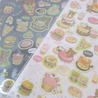 Sticker Sheet - Rilakkuma Deli Theme