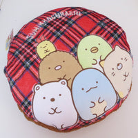 Sumikkogurashi Plaid Round Cushion