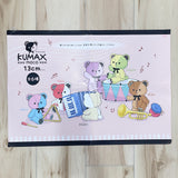 Small Kumax Moco Bear "Sound" Plush 5.5" - Pink & Purple - Yell Japan