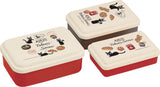 Kiki's Delivery Service Bento Lunch Box Food Container 3 Piece Set - Bakery Design - Studio Ghibli