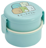 Sumikkogurashi Stackable Round Bento Lunch Box - Blue - San-X