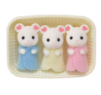 Marshmallow Mouse Triplets - Calico Critters