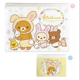 Pouch Set (Bunny Tails - White with Mini Yellow) - Rilakkuma Bunny Theme