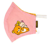 Rilakkuma Korilakkuma & Kiiroitori Pink Face Mask - Rilakkuma San-X